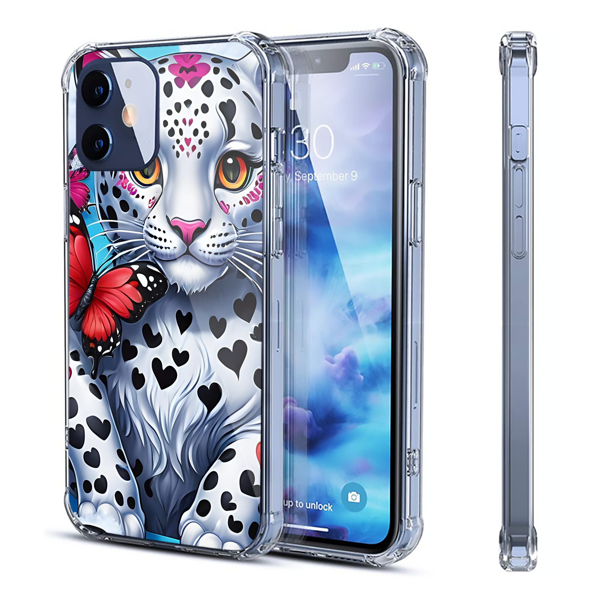 （画像用） ミッキーマウス Mickey Mouse 【iPhone 12シリーズ対応】透明スマホケース（クリアソフトケース）